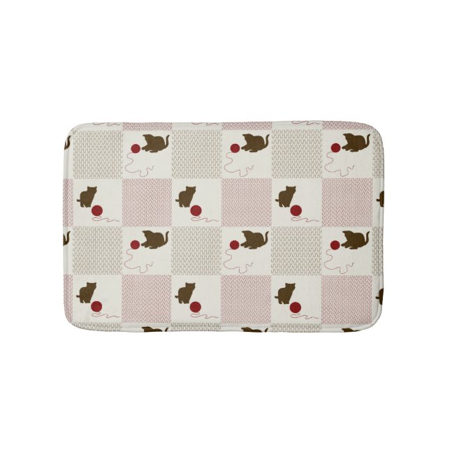 Kittens Backgrounds Bath Mat (Front)
