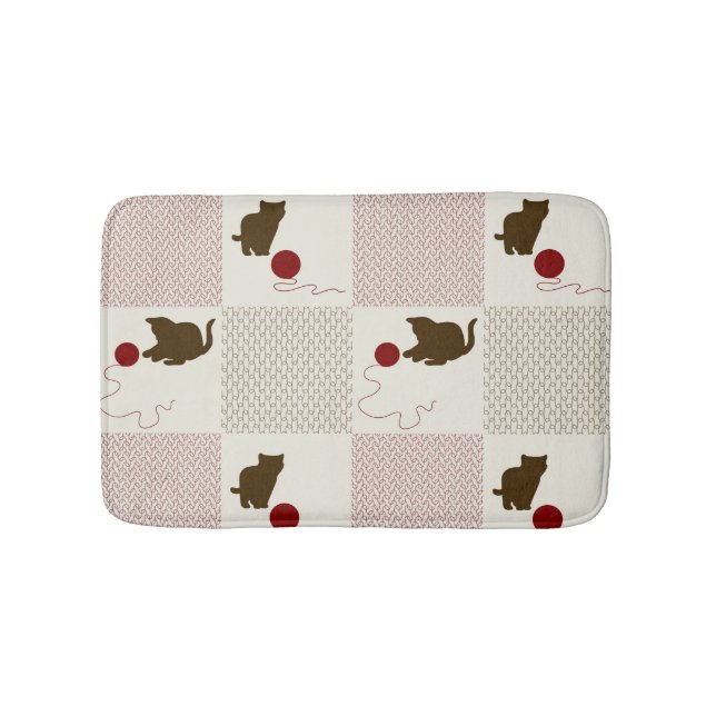 Kittens Backgrounds Bath Mat (Front)