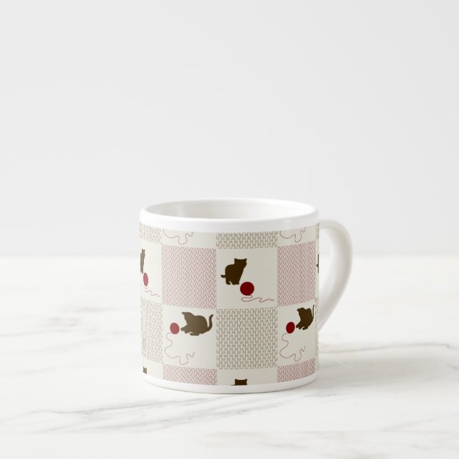 Kittens Backgrounds Espresso Cup (Front Right)