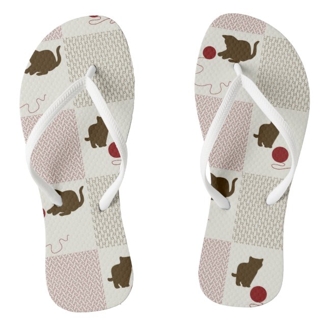 Kittens Backgrounds Jandals (Footbed)