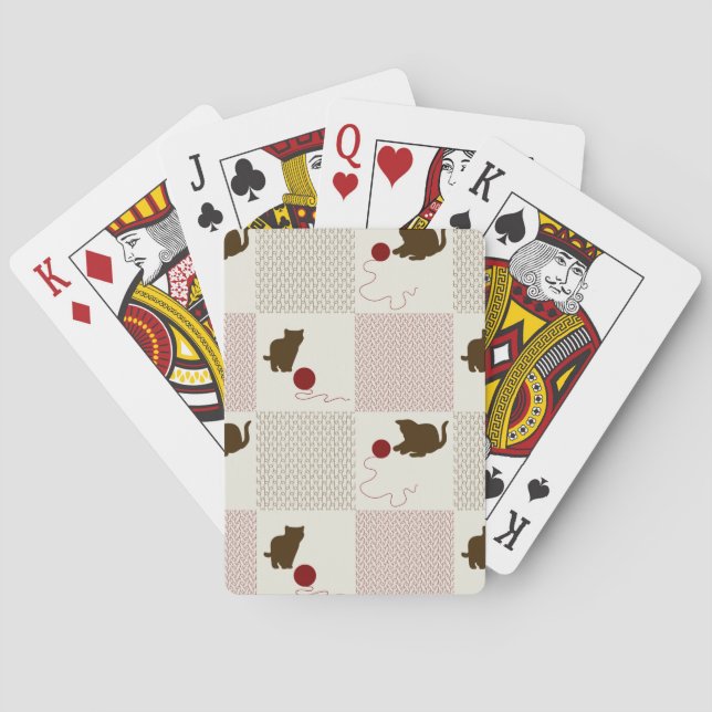 Kittens Backgrounds Playing Cards (Back)