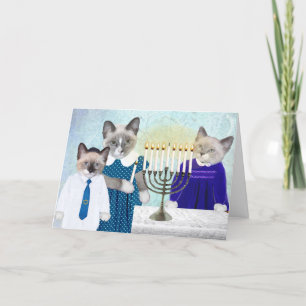 Kittens' Hanukkah Greeting Card