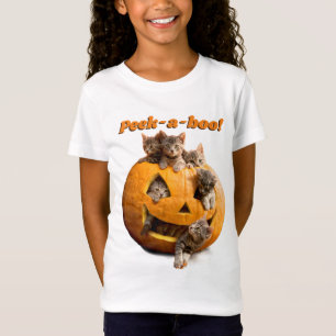 Kittens in Jack-o-Lantern T-Shirt