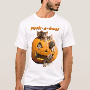 Kittens in Jack-o-Lantern T-Shirt