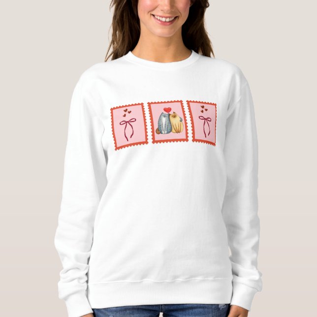 Kittens in love sweatshirt (Front)