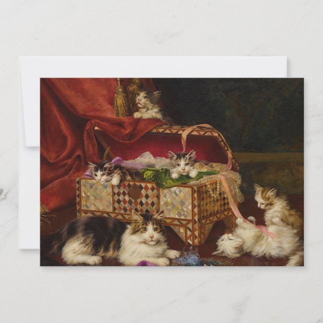 Kittens in Sewing Basket | Jules Leroy (Front)