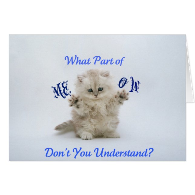 Kittens Meow Attitude (Front Horizontal)