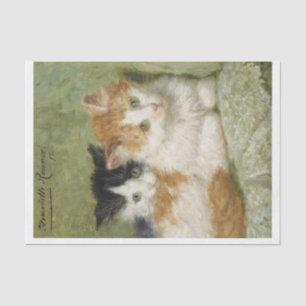Kittens Painting Henriette Ronner-Knip (1821-1909) Tissue Paper