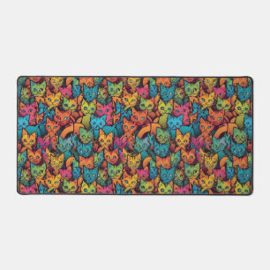 Kittens  pattern desk mat