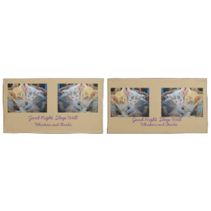 Kittens Photo Quote Pillowcase