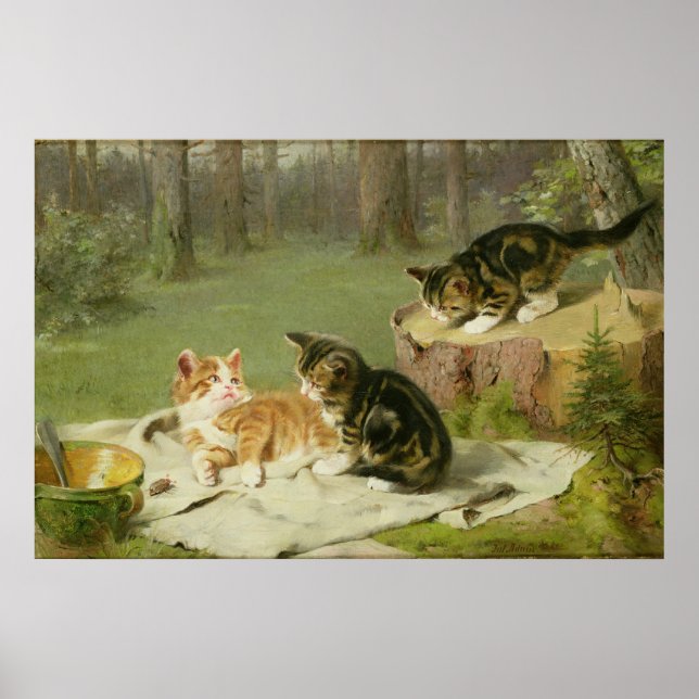 Kittens Playing Poster (Front)