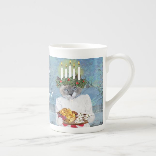 Kittens' Santa Lucia Tea Cup (Right)