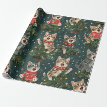 Kittens Singing O'Christmas Tress In Sweaters