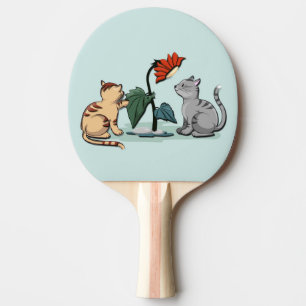 Kittens Summer Delight Seafoam Green Ping Pong Paddle