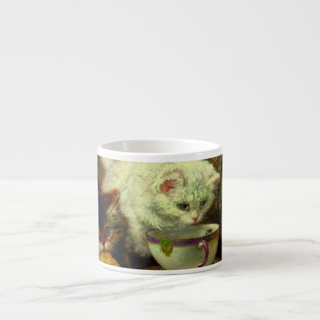Kittens Tea Party Espresso Cup (Front)