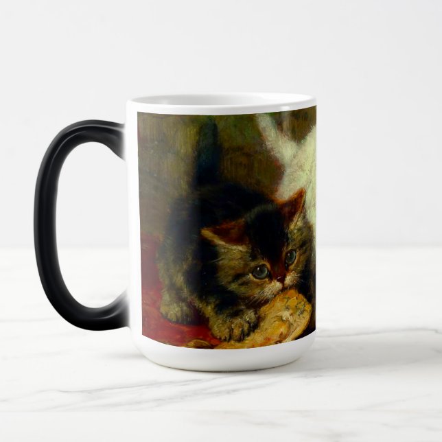 Kittens Tea Party Magic Mug (Left)
