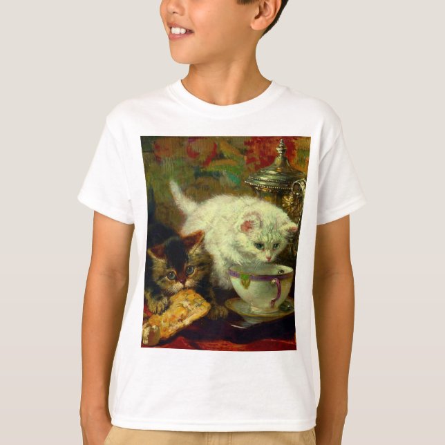 Kittens Tea Party T-Shirt (Front)