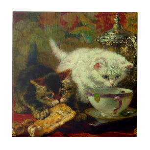Kittens Tea Party Tile