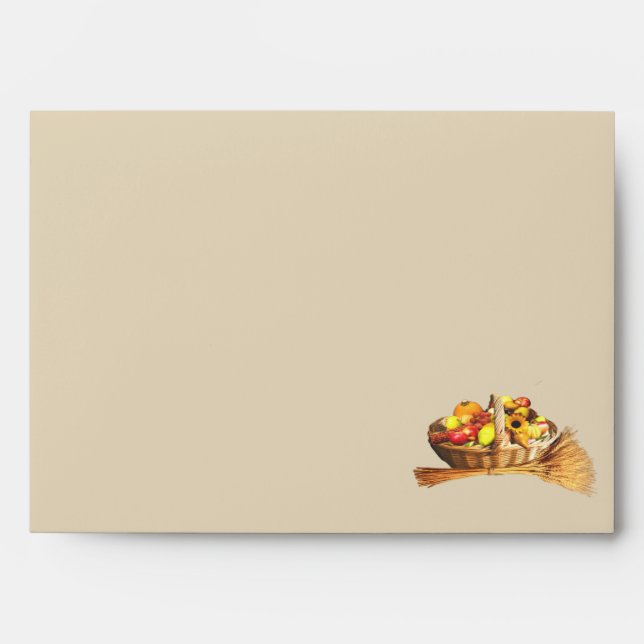 Kittens Thanksgiving Envelope (Front)