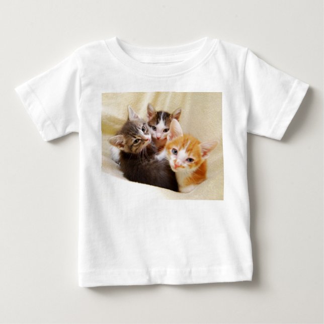 Kittens Trio Baby Shirt (Front)