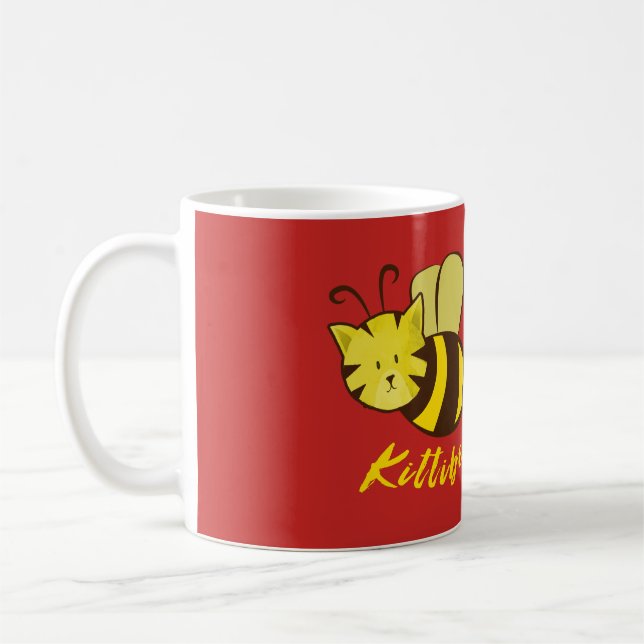 Kitti Bee Cat Design Mug (Left)