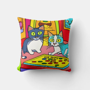 Kittie Cats Game Night Cushion