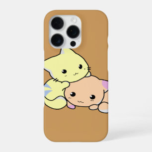 kitties cartoon snuggle cats cute iPhone 16 pro case