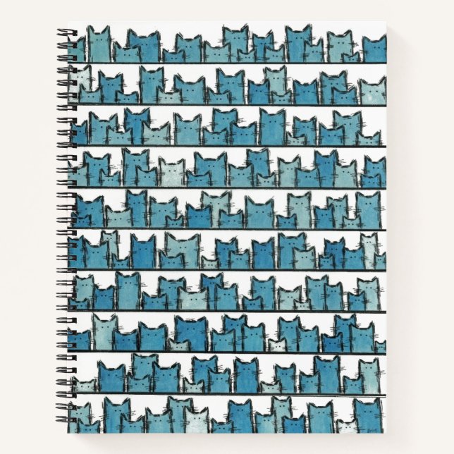 Kitties Don't Make Me Blue Notebook (Front)