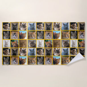Kitties Everywhere Beach Towel