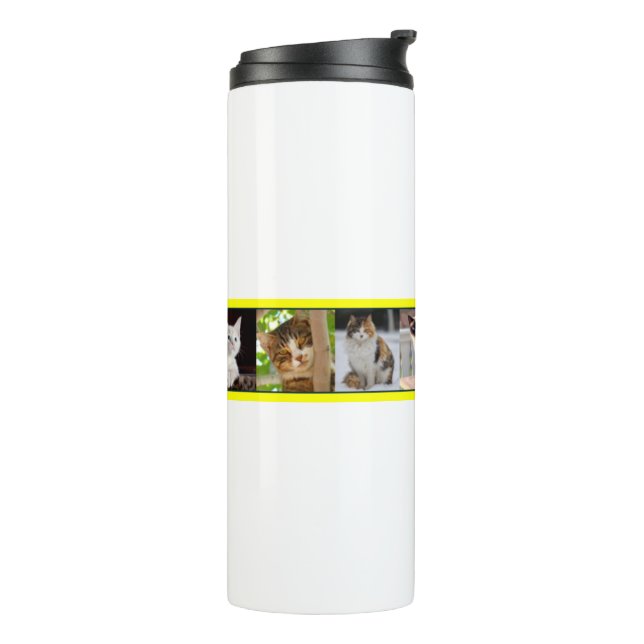 Kitties Everywhere Thermal Tumbler (Rotated Left)