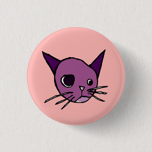 Kitty 3 Cm Round Badge (Front)