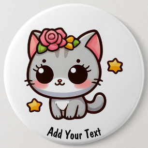 Kitty 6 Cm Round Badge