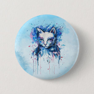 Kitty 6 Cm Round Badge
