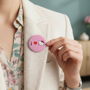 Kitty 6 Cm Round Badge