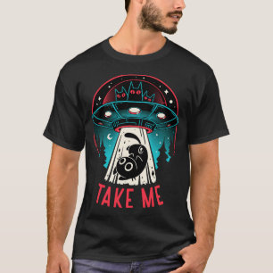 Kitty Alien Encounter - Ufo Cat T-Shirt
