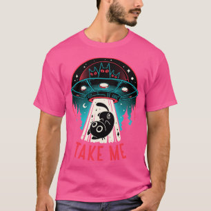 Kitty Alien Encounter - Ufo Cat T-Shirt