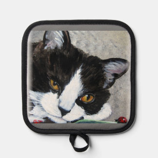 Kitty and ladybuts Oven Mitts & Pot Holders