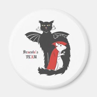 Kitty and mouse vampires magnet