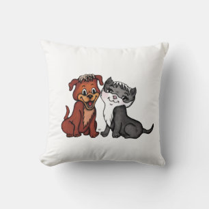 Kitty and Puppy Cushion