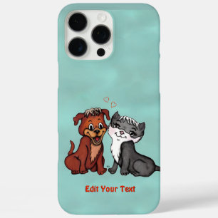 Kitty and Puppy , Edit Your Text iPhone 16 Pro Max Case