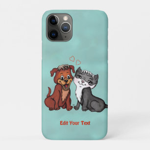 Kitty and Puppy , Edit Your Text Case-Mate iPhone Case