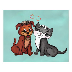 Kitty and Puppy Photo Print