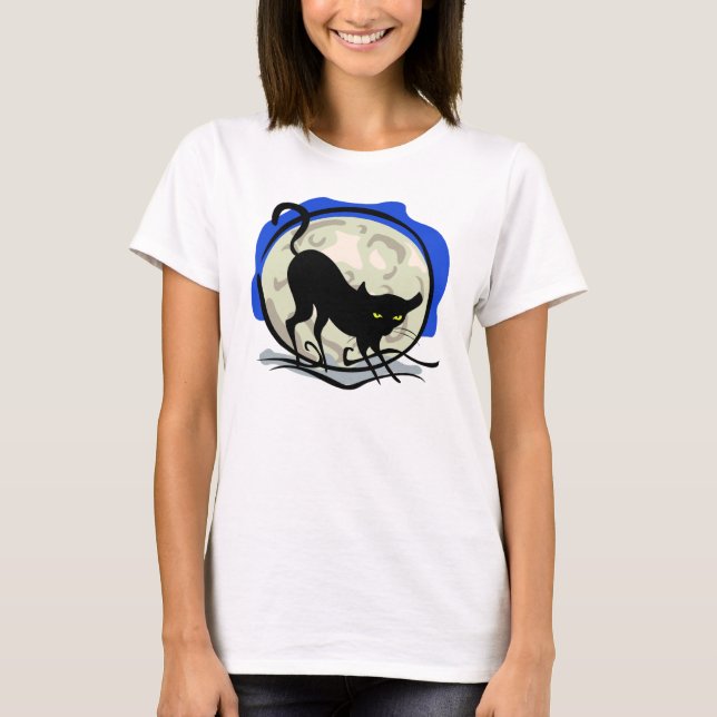 Kitty and the Full Moon T-Shirt (Front)