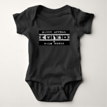 Kitty Appeal & Film Reels Baby One-Piece (Black)