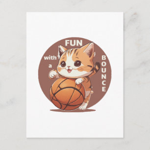 kitty basketball enclosure card