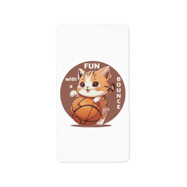 kitty basketball label (Front)