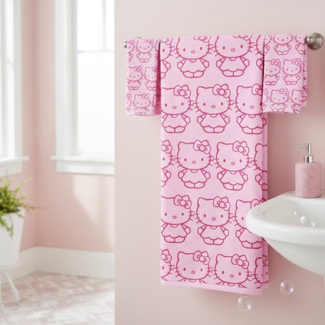 Kitty Bath Towel Set (Creator Uploaded)