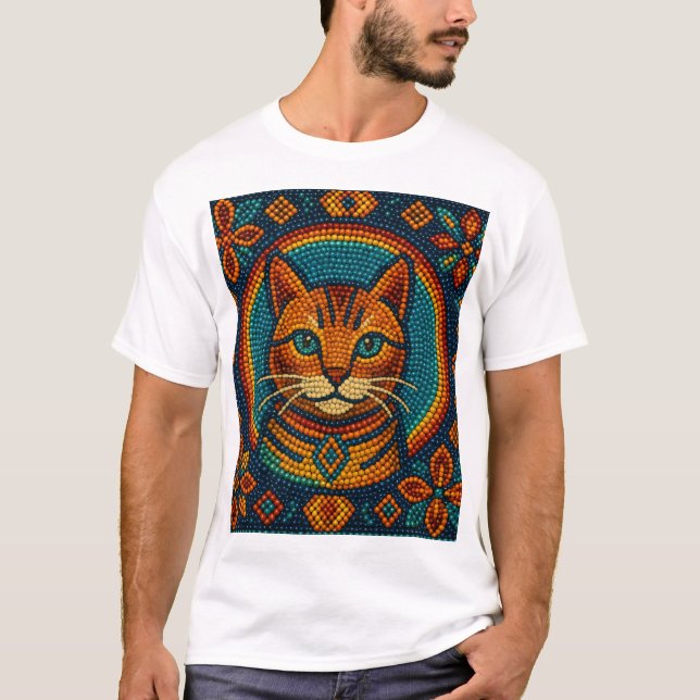Kitty Bead Design T-Shirt (Front)