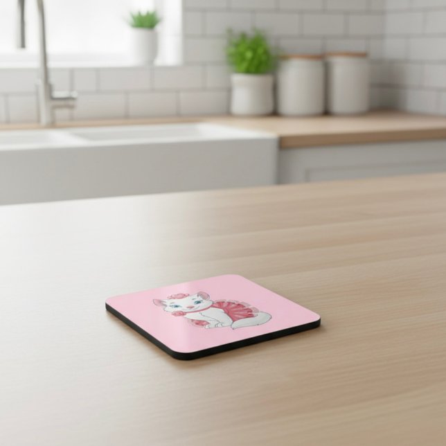Kitty Beverage Coaster (Creator Uploaded)