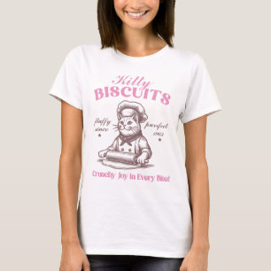 Kitty Biscuits Adorable Cat Baker Making Biscuit T-Shirt